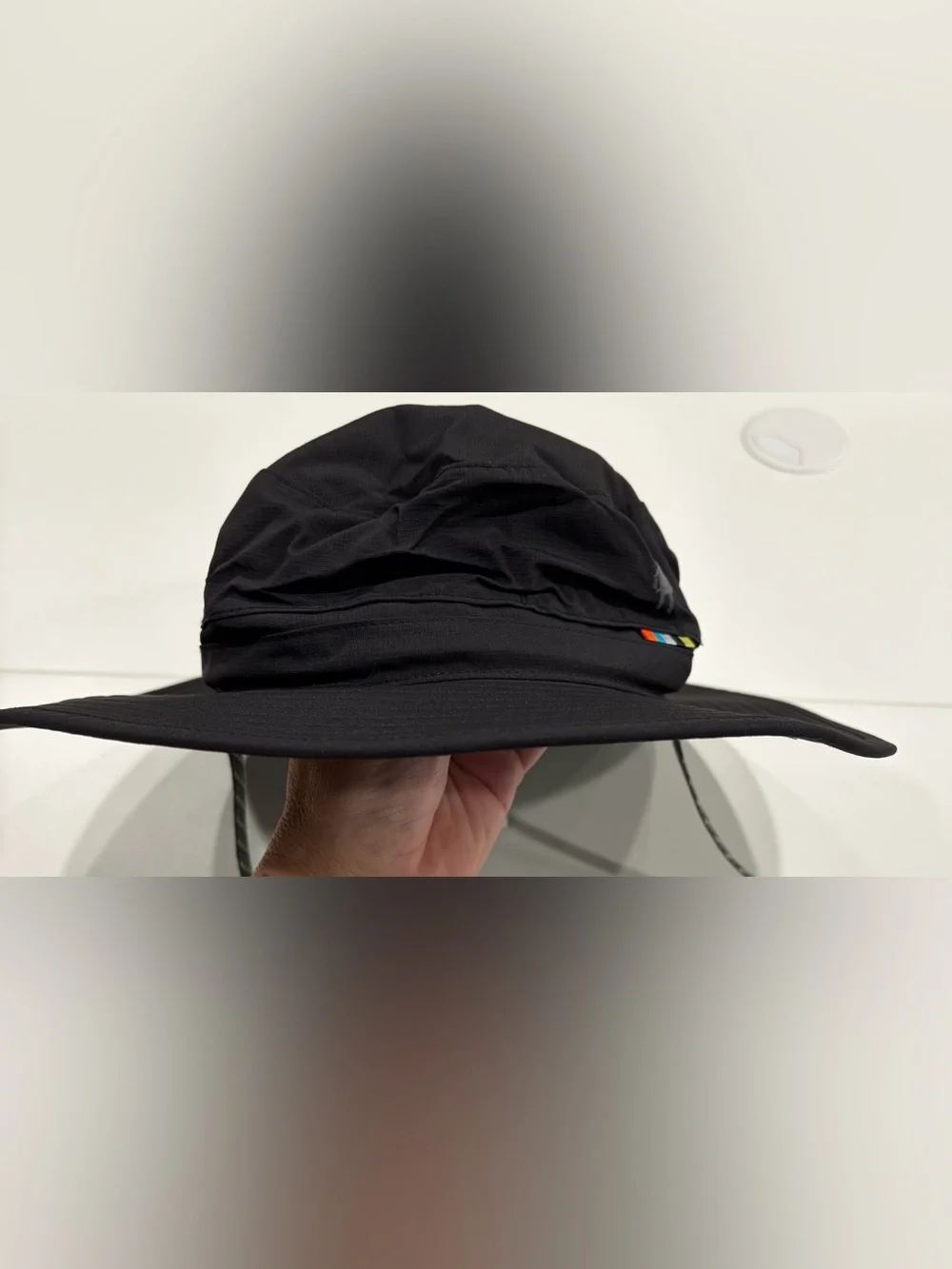 SmartWool Adult Sun Hat UPF 40+ Black L/XL NWT Wool-Blend Vented Crown Fast Dry